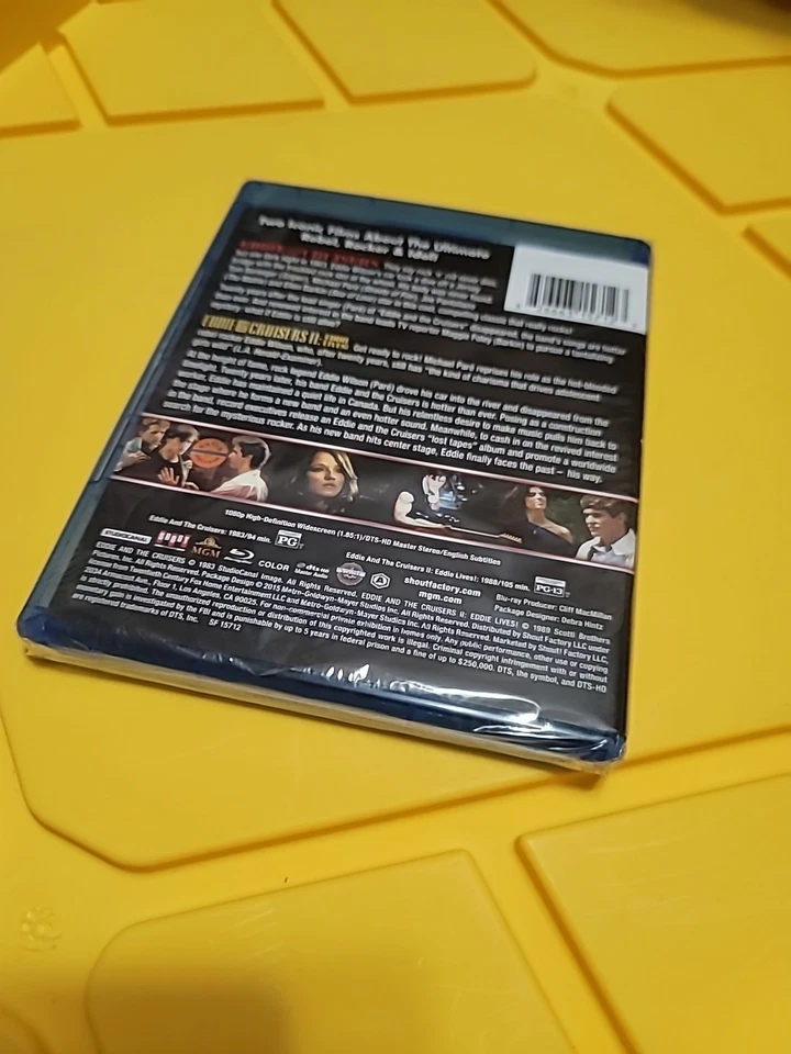 Eddie and the Cruisers(1983)/II:Eddie Lives 1989)Blu-ray 2015 Shout Factory New  - Image 2 of 2