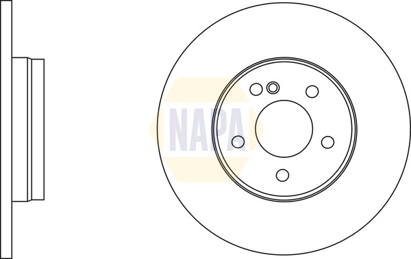 2X Napa Bremsscheibe Voll Ø300Mm FüR Mercedes-Benz C-Klasse T-Model S204 W204-image