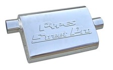 2 Pypes Mufflers Street Pro Series Stainless 2.5 Offset Inlet2.5 Center Out