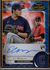 2022 Topps Gold Label Framed Autographs Blue #FAEM Eli Morgan Auto /50 - BB