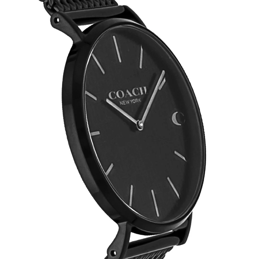 Orologio Coach Uomo Bracciale Maglia Nero 14602148
