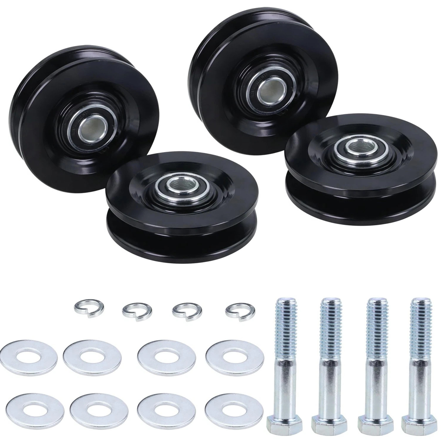 4 Sets Roofing Hoist Carriage Wheel Kit For TranzSporter TP250 TP400 LH200 90040