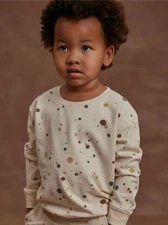 NWT RYLEE CRU sweatshirt cotton splatter 8-9y