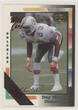 1992 Wild Card 20 Stripe Troy Vincent #358 Rookie RC u6m. rookie card picture