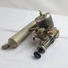 K&B Engine - VINTAGE K&B  45 SPORTSTER Control Line/RC Motor W/ Exhaust