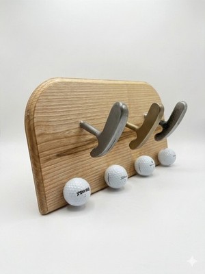  Golf themed Coat Rack / Hat Rack Wall Mounted 