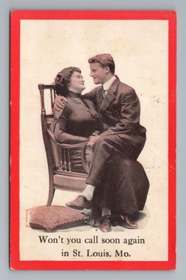 St Louis Mo Wont You Call Soon Again Vintage Postcard
