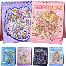 Large Sticker Book Collection, 700 DIY 3D Sticker Scenes, Premium Reusable Craf