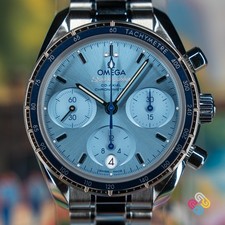 Omega 2024 Omega Speedmaster Chronograph 38mm Ice Blue 324.30.38.50.03.001