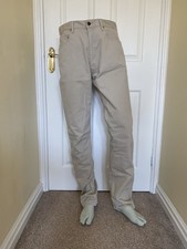 Levi’s Vintage Clothing beige Cords 500 White Tab Jeans 36/34 trousers fair cond