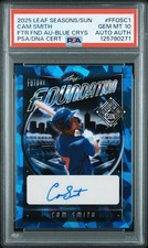2025 LEAF SEASONS IN THE SUN FUTURE FOUNDATION CAM SMITH CRYSTAL AUTO #/5 PSA 10
