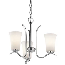Kichler Armida 3 Light 18" Brushed Nickel Mini Chandelier 43073 CH