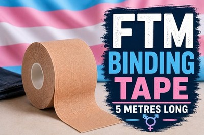 FTM Bindeband Wasserdicht Transgender Brust Abflachen Hautfarbe Kinesiologie