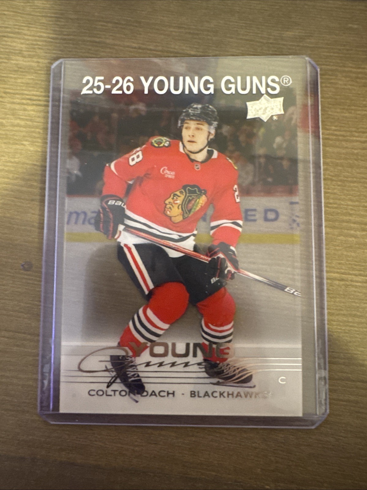 2025-2026 Upper Deck CLEAR CUT Colton Dach Young Guns RC #218 New EDM OILER