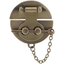 1Set Reusable Zinc Alloy Box Clasp Latch Coffee Bronze for DIY Jewelry Boxes