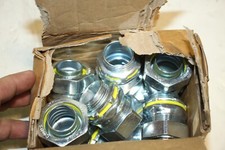Lot of 10 Hubbell 1" Liquid Tight Straight Connector 3404