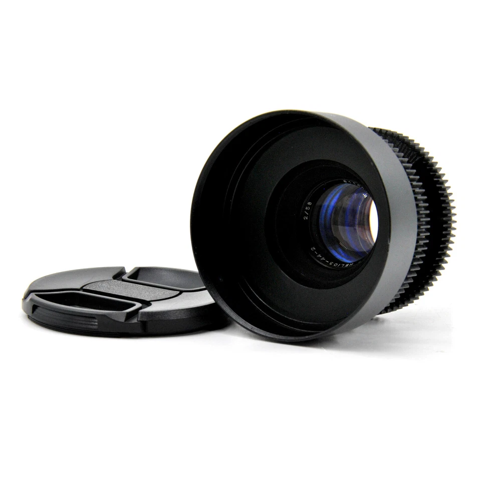 Helios-44-2 58 mm F2 Cine Mod con Bokeh Anamórfico Azul y Flare ¡Para Tu Montaje! Foto 3 de 4