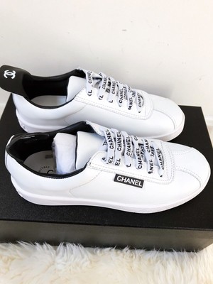chanel logo sneakers