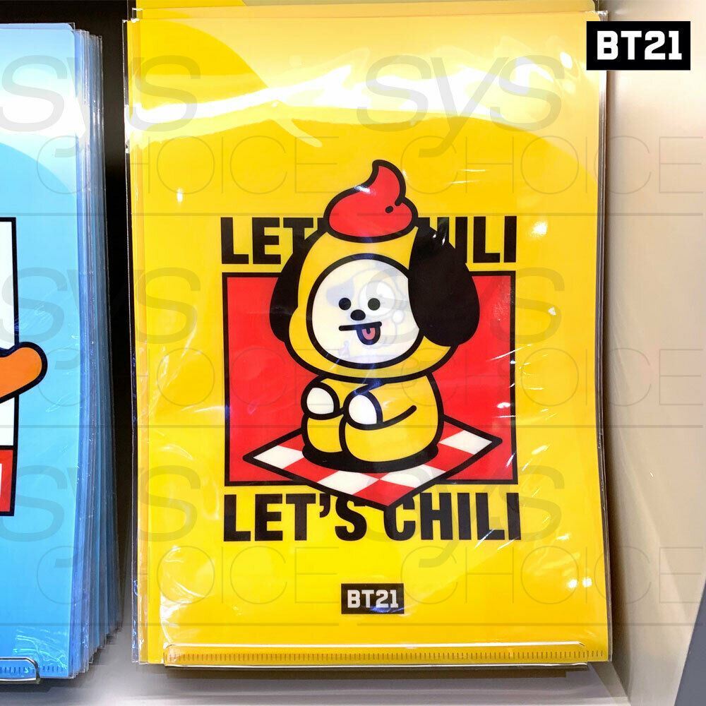 BTS BT21 Official Authentic Goods 2Pocket PP File Folder 7SET BITE