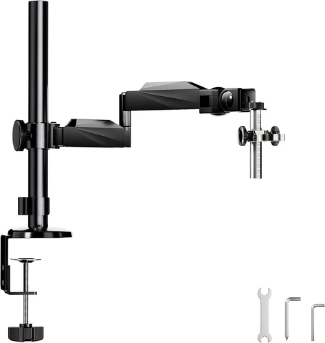 Microscope Flex Arm Stand,Flexible Microscope Boom Stand Mount Holder Bracket