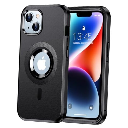 Magnetic for Case, [Compatible with Magsafe][Military Grade iPhone 14 Black
