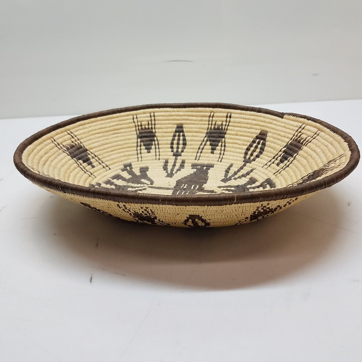 Vintage Indigenous Hand Woven Basket eBay