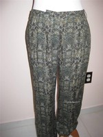 Wow $78 Stile Benetton Military Green Print High Waisted Trousers Pants 4 Wow $78 Stile Benetton Military Green Print High Waisted Trousers Pants 4