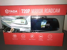 YADA 720p Rear View Mirror Road Cam 2.4' Screen 120° Angle Motion Detection New