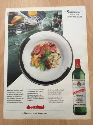 Original advertising advertising 1989 Doornkaat... enjoyment from grain seed