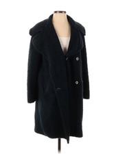 Worn Women Blue Coat 4