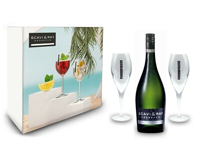 Scavi & Ray Geschenkset -  Scavi & Ray Frizzante 750ml + 2 Prosecco Flöten
