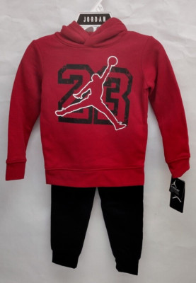 Nike Air Jordan Little Kids' Hoodie and Pants Set 85C684-023 Size