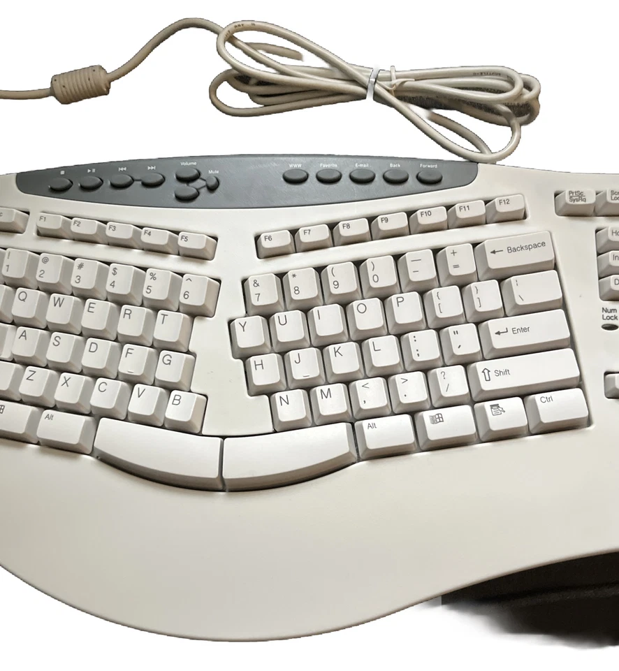 Gateway Natural MultiMedia Keyboard Ergonomic Comfort SK– 6205H - Image 4 of 4
