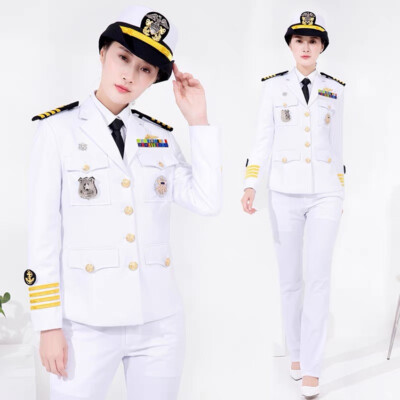 Women US Navy Military Uniform Yacht Captain Suit Dinner Costume Military  Army | eBay