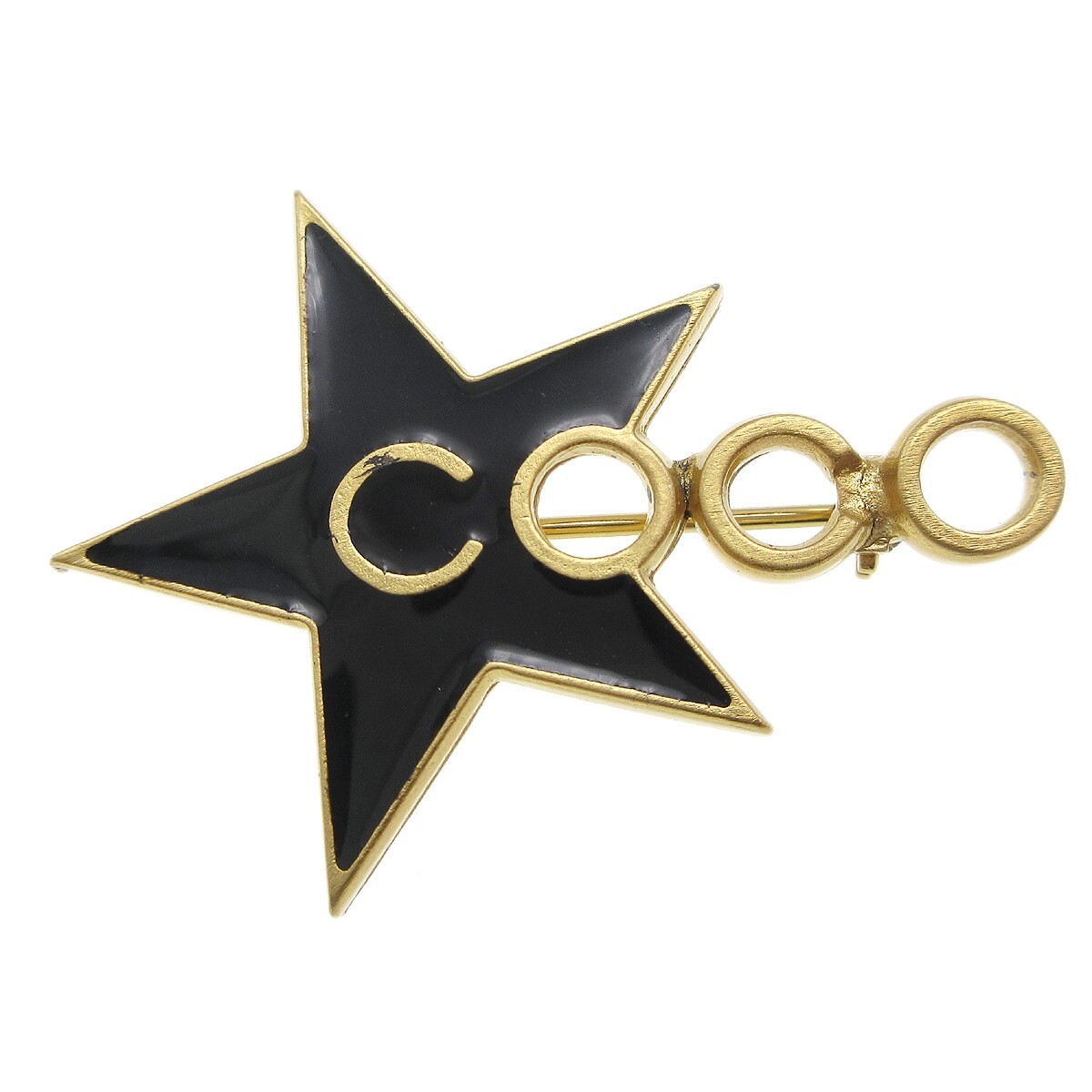 Chanel Star Brooch Pin Black 01P 28768 | eBay