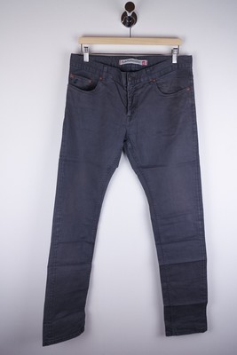 Peak Performance Herren Hose Freizeit Slim Fit Grau Stretch Baumwolle Gr. W32 L34