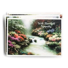 DaySpring - With Heartfelt Sympathy - Thomas Kinkade Painter of Light - 4 Des...