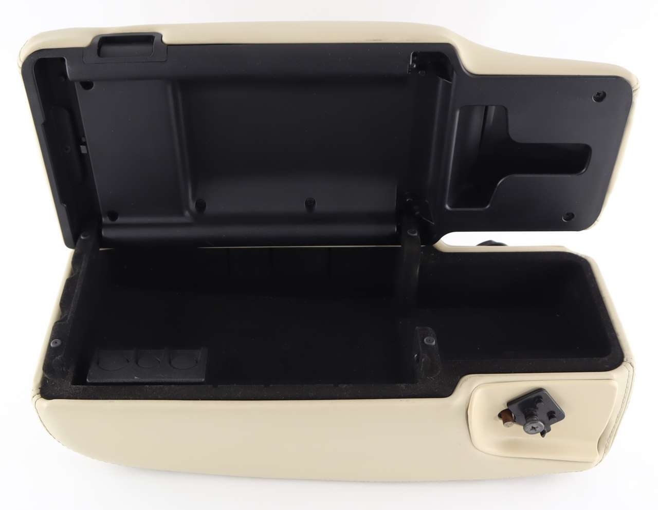 03 11 Lincoln Town Car Center Console Storage Armrest Light Camel Leather eBay