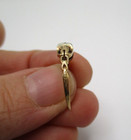 Art Deco 14K Yellow Gold Diamond Engagement Ring Size 6.25 — photo 8