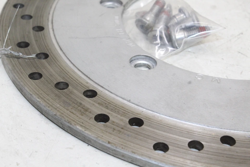 Honda Shadow Ace 1100 Vt1100t Tour 1999 rotor de disco de freno delantero negro OEM Foto 3 de 4