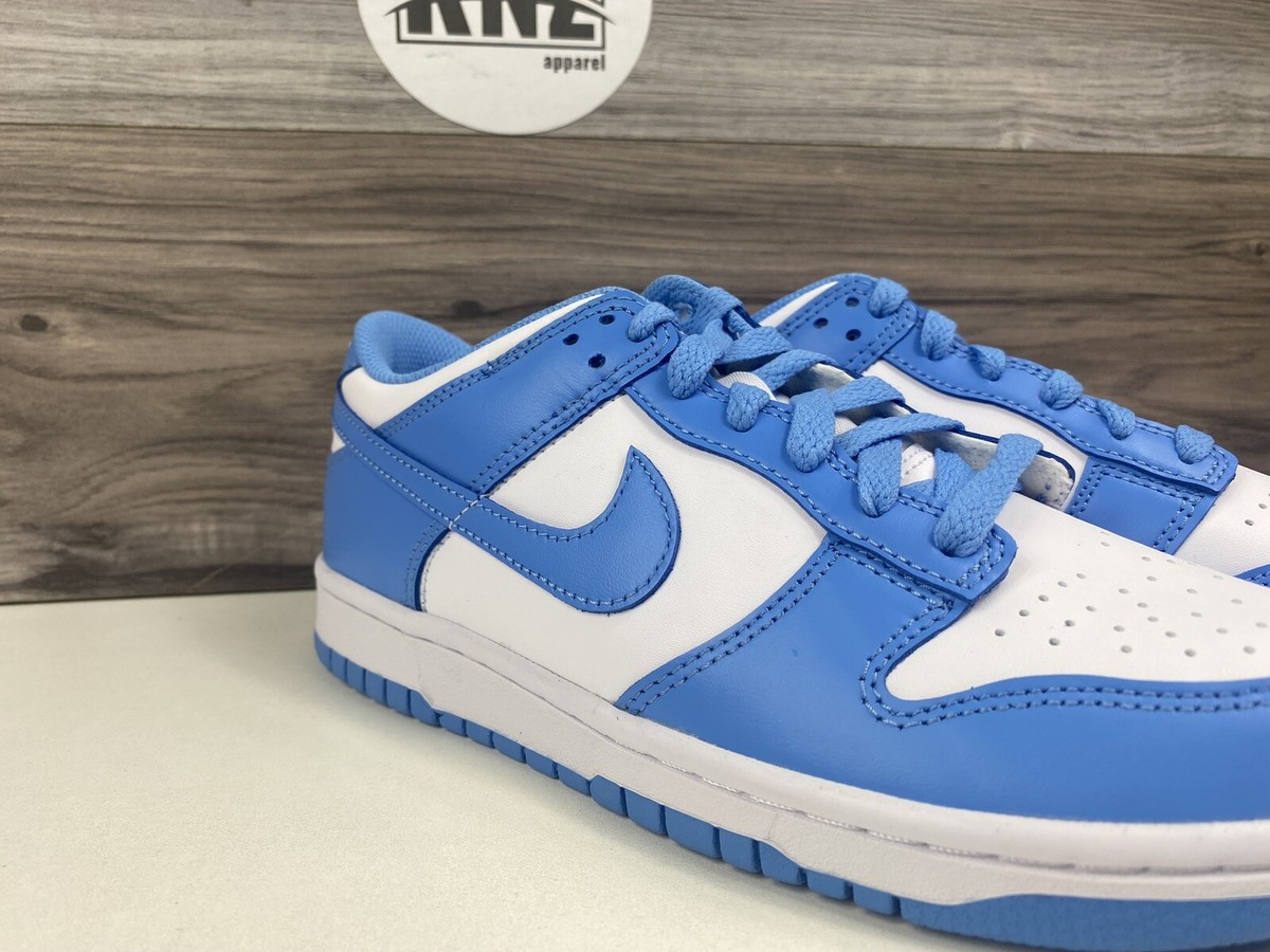 NEW Nike Dunk Low 'UNC' White University Blue (CW1590 103) GS