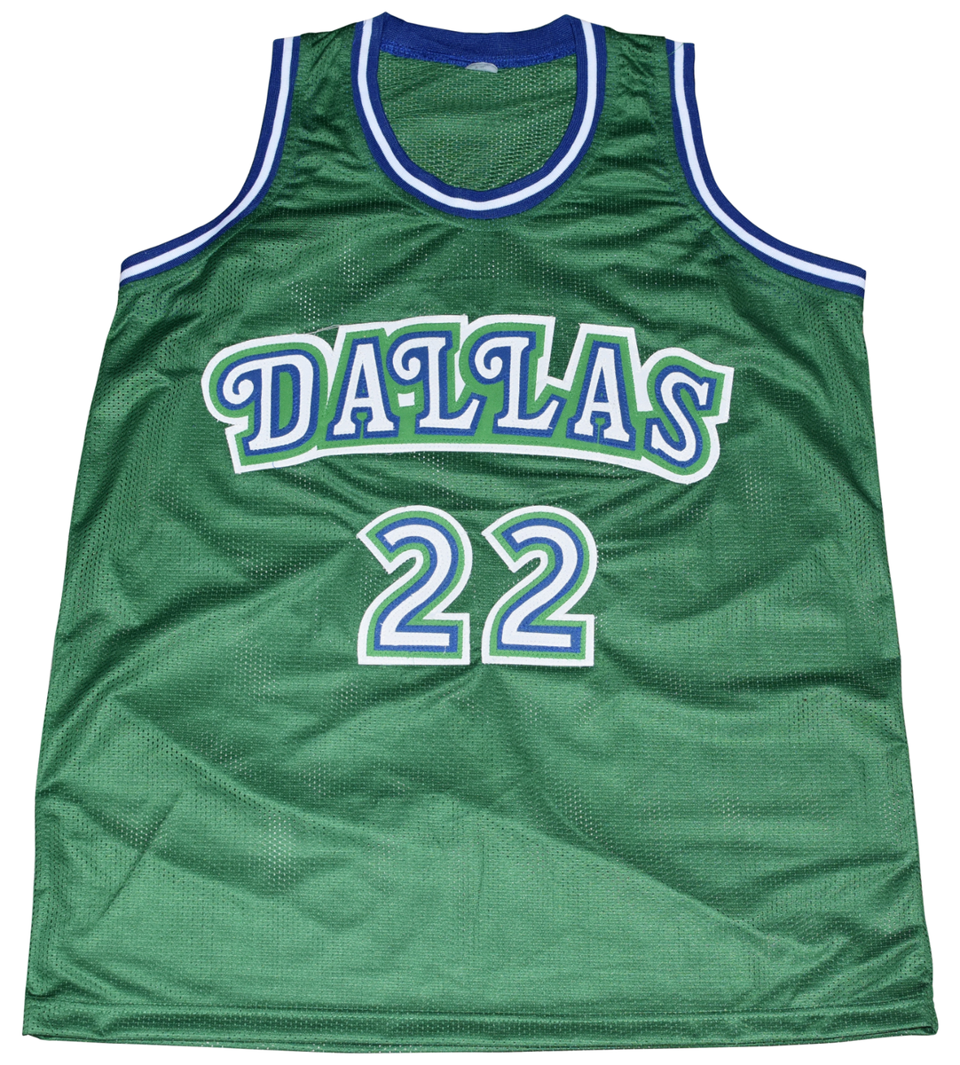 DALLAS MAVERICKS ROLANDO BLACKMAN SIGNED #22 GREEN BASKETBALL