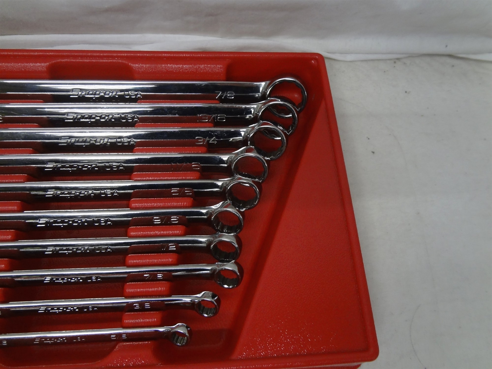 Snap On Tools SOEX710 10Pc SAE Flank Drive Plus Combination Wrench Set