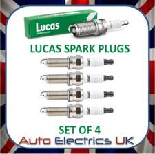 LZKR6B-10E NGK LUCAS SPARK PLUGS LSP005 X 4 FOR HYUNDAI IX20 I30 KIA VENGA CEED