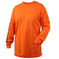 Revco Black Stallion Orange 7 oz. FR Cotton Knit Long-Sleeve T-Shirt Size 3XL