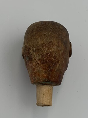 Rare Tête De Poupée Ukrainienne En Bois Sculpté - 18-19ème Siècle, Collection
