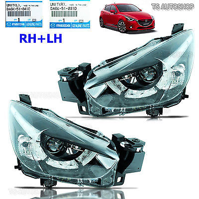 MAZDA2　ライト Front Projector Head Lamp Mazda 2 Mazda2 4-5Dr Sedan Hatchback 15