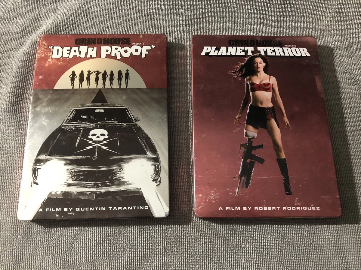 DEATH PROOF and PLANET TERROR Future Shop STEELBOOK DVD.. VERY