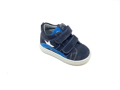 Blue NeroGiardini Junior 20-30 Leather Kids Shoe (A923710M)