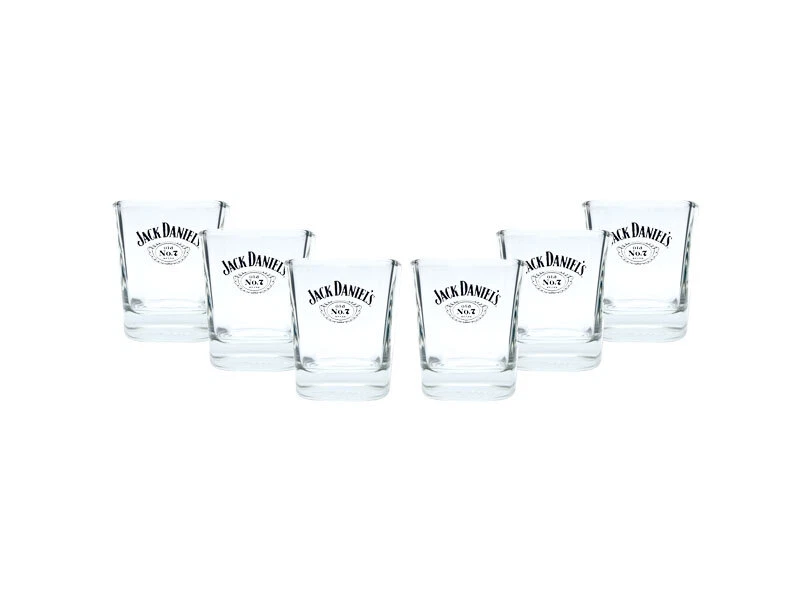 Jack Daniels Tumbler Whiskey Rum Glas Gläser Set - 6x Tumbler